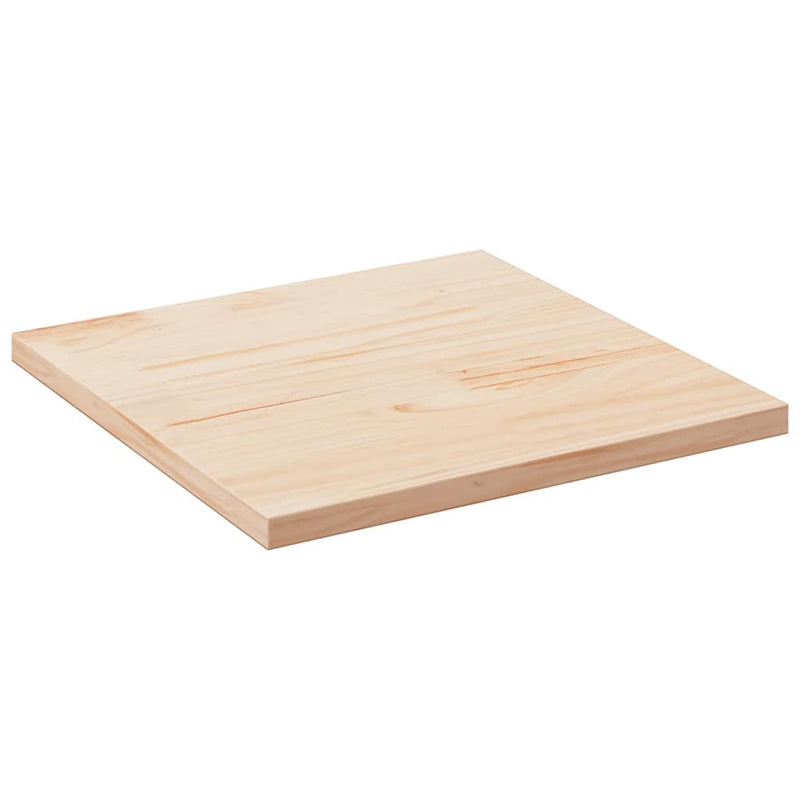 Blat de masă pătrat din lemn masiv de pin 80x80x2,5 cm