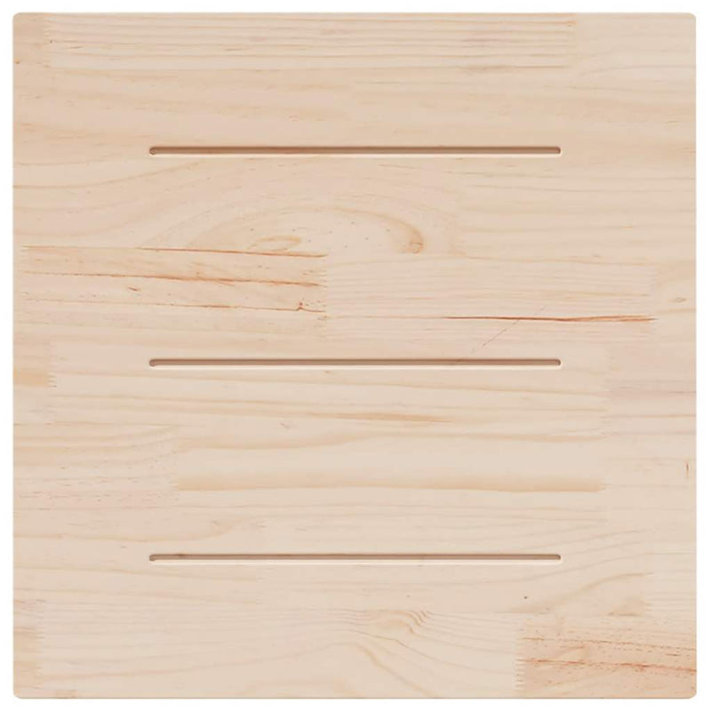 Blat de masă pătrat din lemn masiv de pin 80x80x2,5 cm