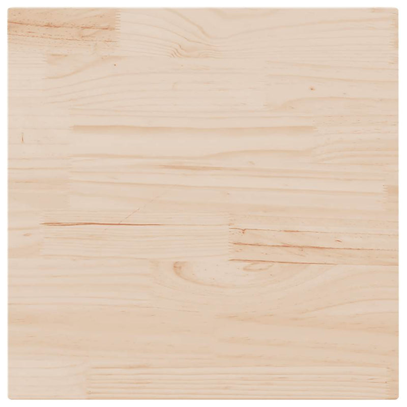 Blat de masă pătrat din lemn masiv de pin 80x80x2,5 cm