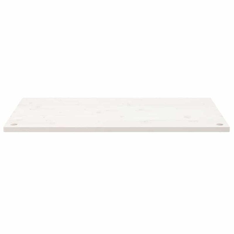 Blat de birou, alb, 110x60x2,5 cm, lemn masiv de pin