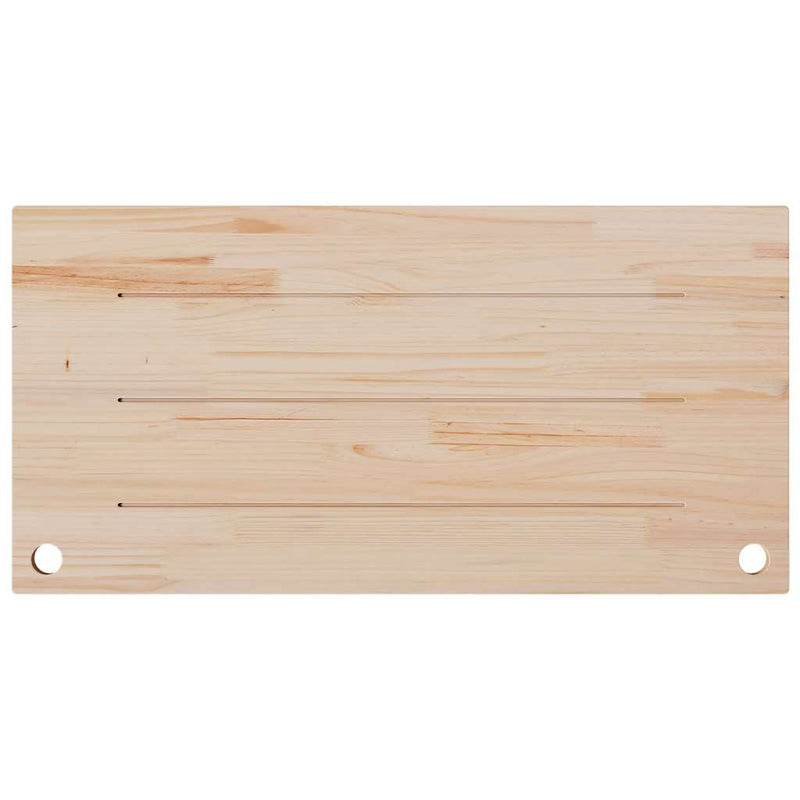 Blat de birou, alb, 110x60x2,5 cm, lemn masiv de pin