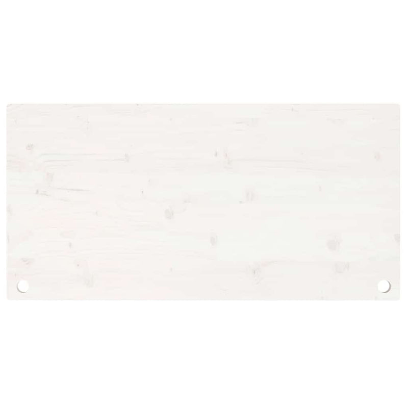 Blat de birou, alb, 110x60x2,5 cm, lemn masiv de pin