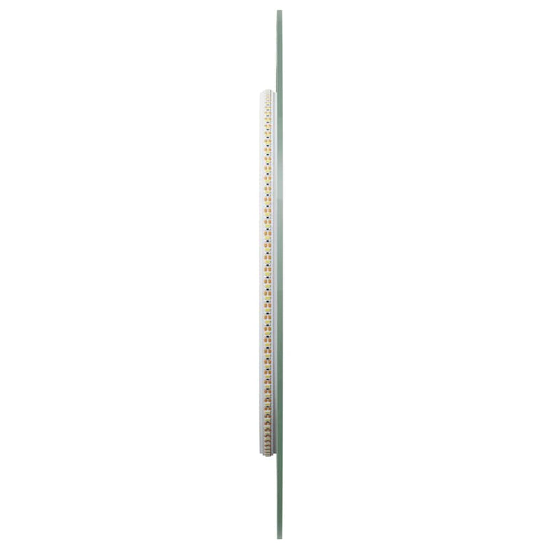 Oglindă de baie cu LED, 90x40 cm, ovală