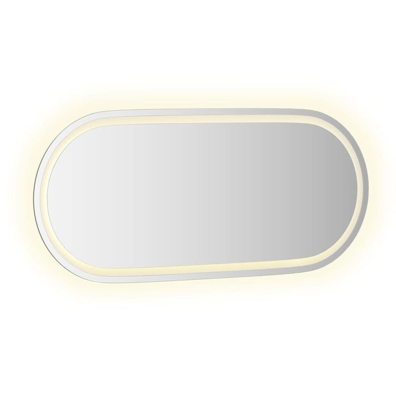 Oglindă de baie cu LED, 100x45 cm, ovală