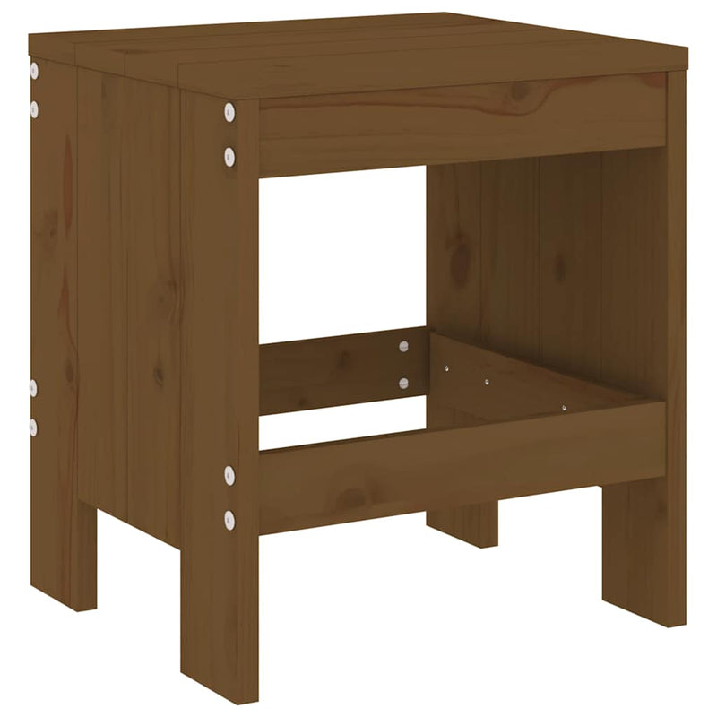 Set mobilier de grădină, 17 piese, maro miere, lemn masiv pin