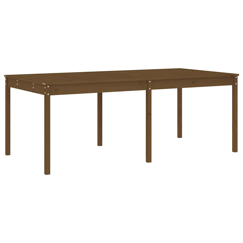 Set mobilier de grădină, 17 piese, maro miere, lemn masiv pin