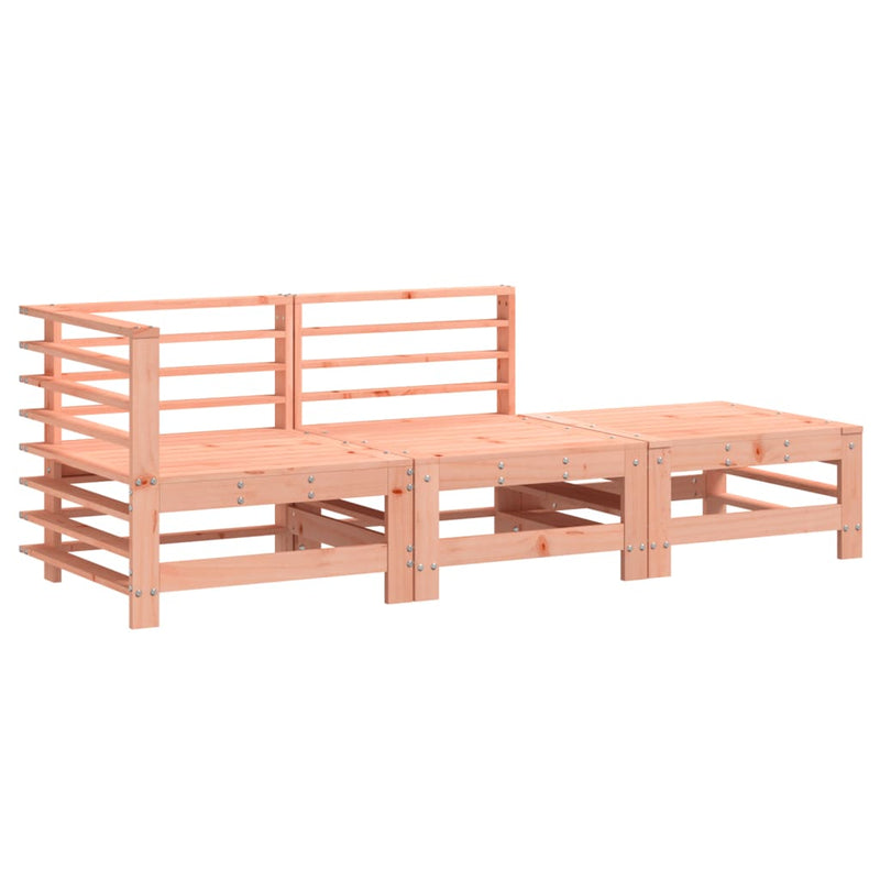 Set mobilier de grădină, 3 piese, lemn masiv douglas