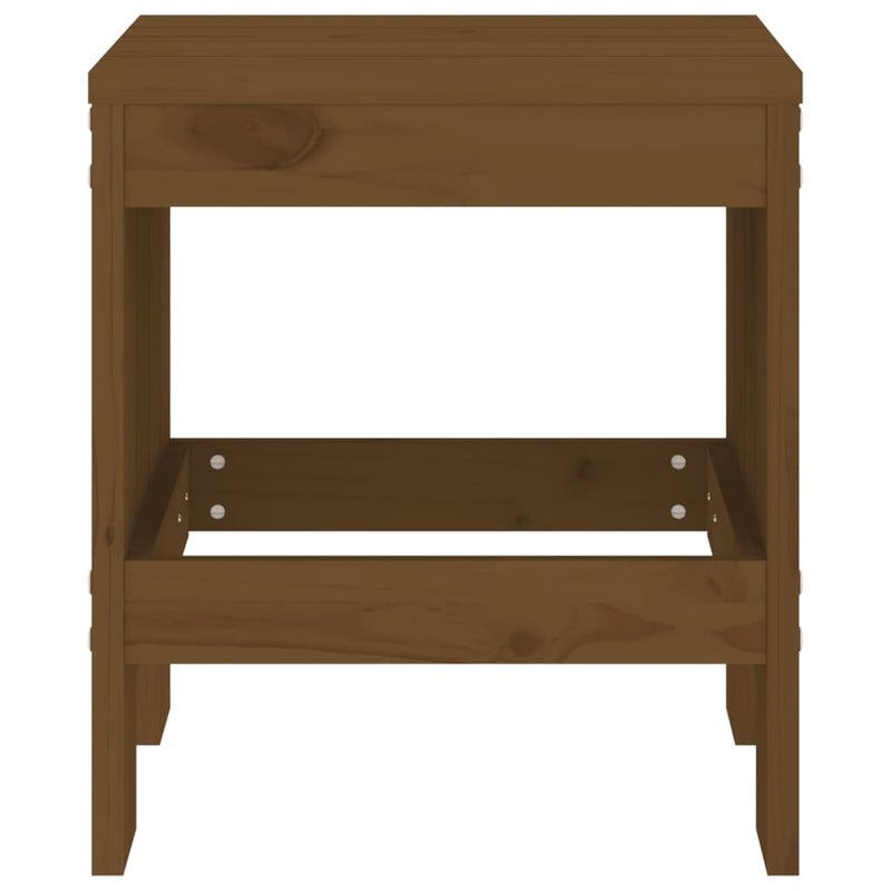 Taburete grădină 2 buc. maro miere 40x36x45 cm lemn masiv pin