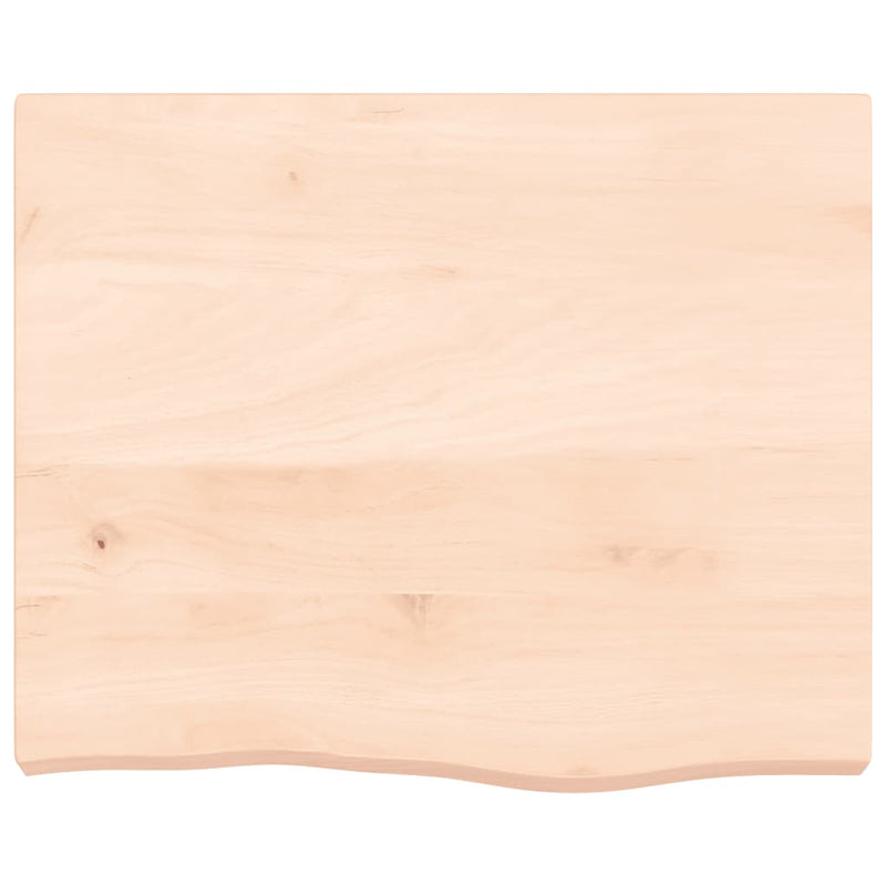 Poliță de perete, 60x50x(2-6) cm, lemn masiv de stejar netratat