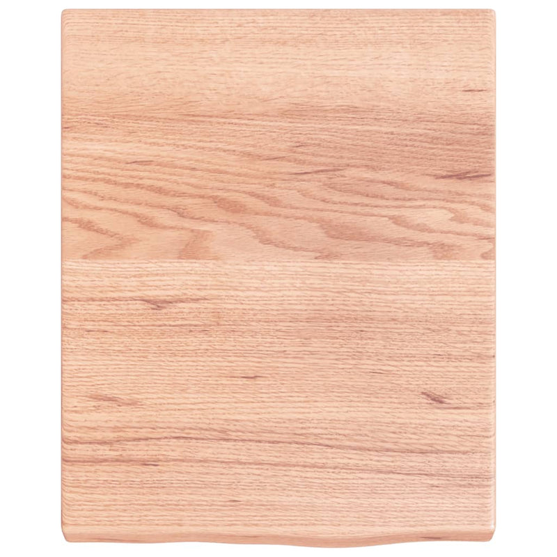 Raft de perete maro deschis 40x50x(2-4) cm lemn stejar tratat