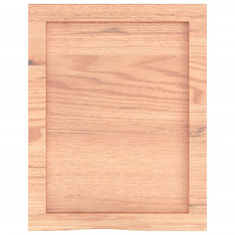 Raft de perete maro deschis 40x50x(2-4) cm lemn stejar tratat