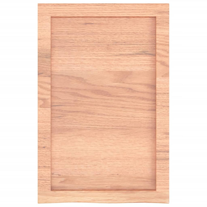 Raft de perete maro deschis 40x60x(2-4) cm lemn stejar tratat