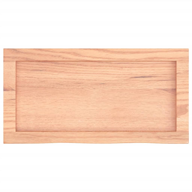 Raft de perete maro deschis 60x30x(2-4) cm lemn stejar tratat