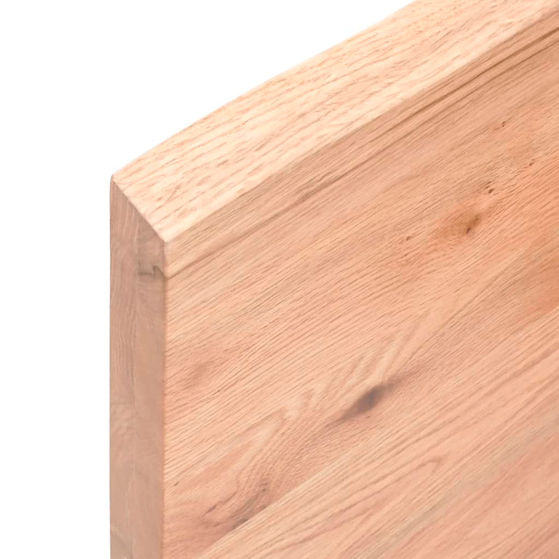 Raft de perete maro deschis 60x30x(2-4) cm lemn stejar tratat