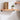 Raft de perete maro deschis 60x40x(2-6) cm lemn stejar tratat