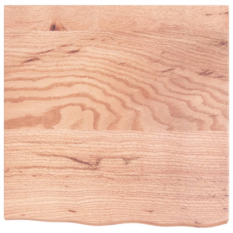 Raft de perete maro deschis 60x60x(2-4) cm lemn stejar tratat