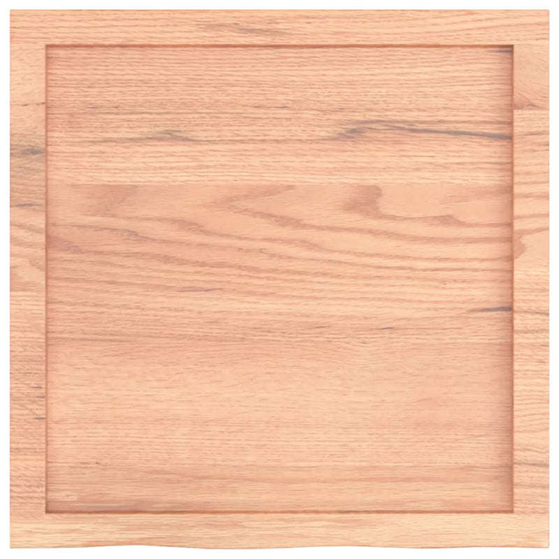 Raft de perete maro deschis 60x60x(2-4) cm lemn stejar tratat