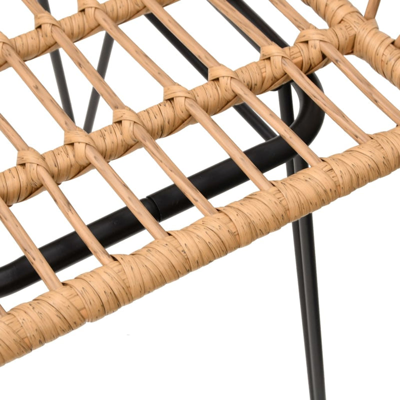 Set mobilier de grădină, 3 piese, poliratan