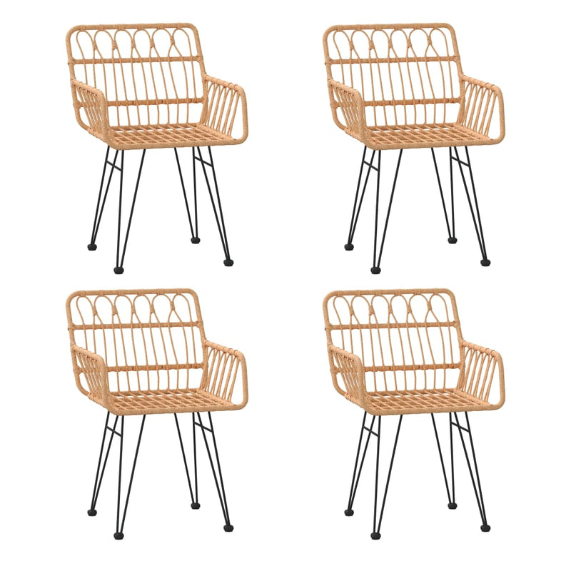 Set mobilier de grădină, 5 piese, poliratan