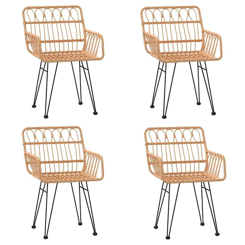 Set mobilier de grădină, 5 piese, poliratan
