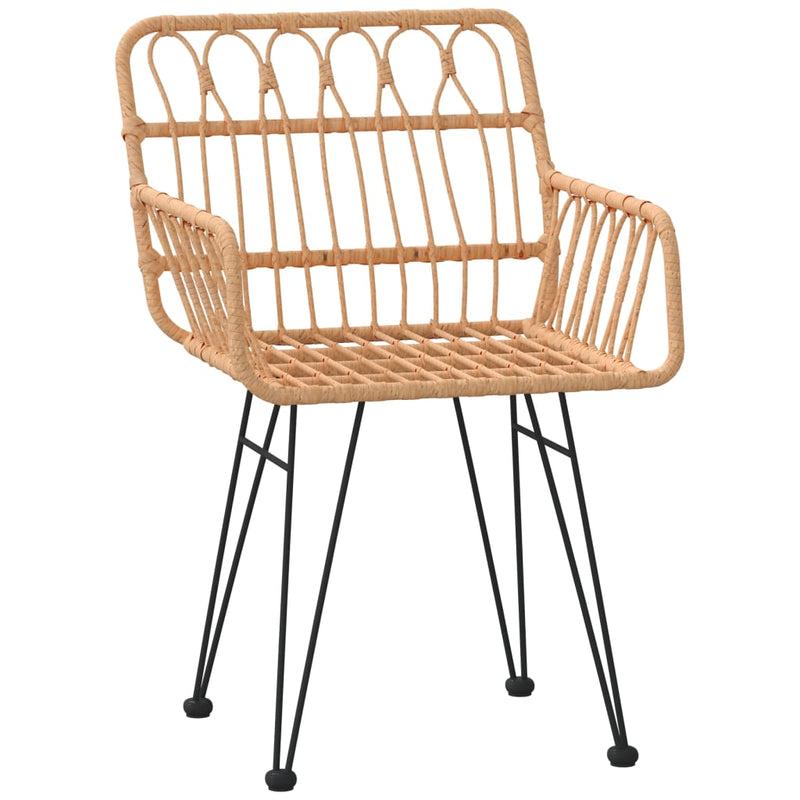 Set mobilier de grădină, 3 piese, poliratan
