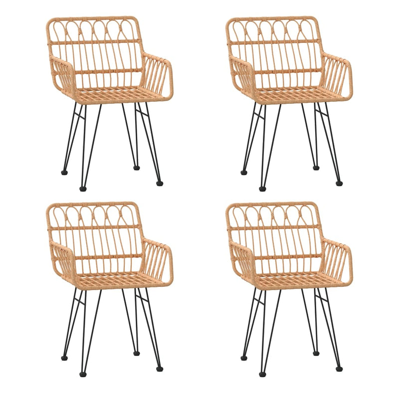 Set mobilier de grădină, 5 piese, poliratan