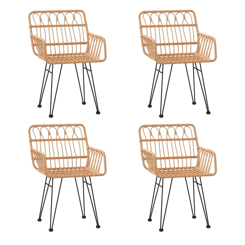 Set mobilier de grădină, 5 piese, poliratan