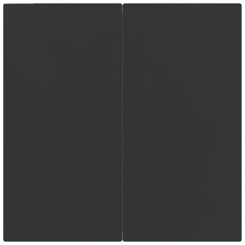Set mobilier de grădină, 3 piese, negru, poliratan