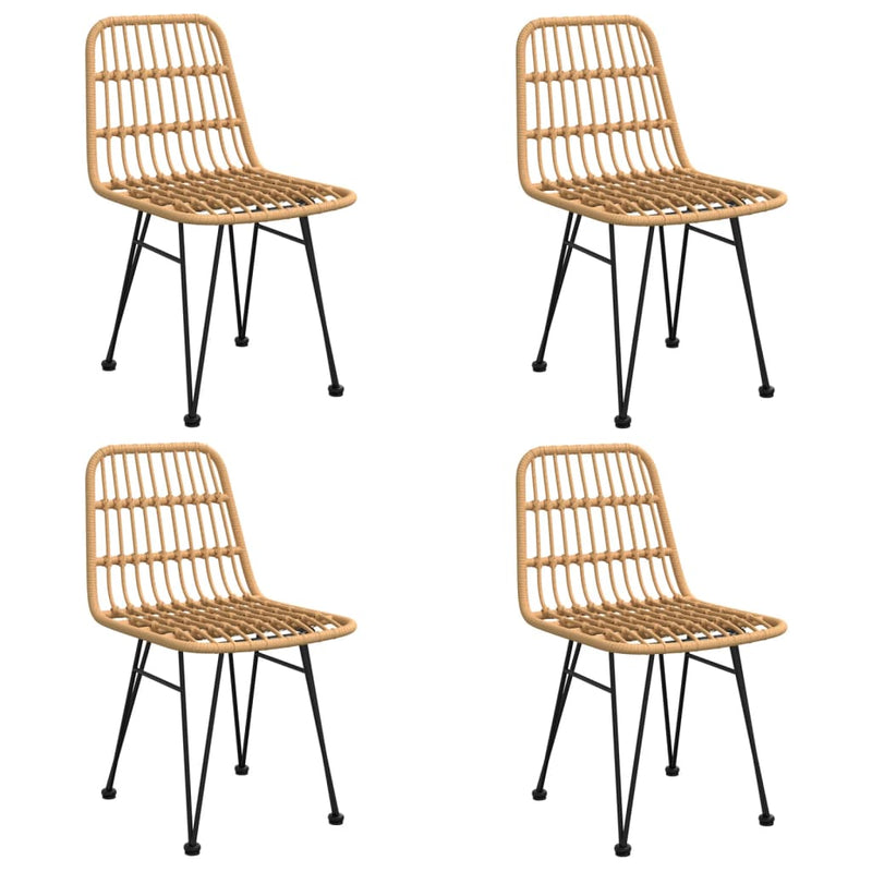 Set mobilier de grădină, 5 piese, poliratan