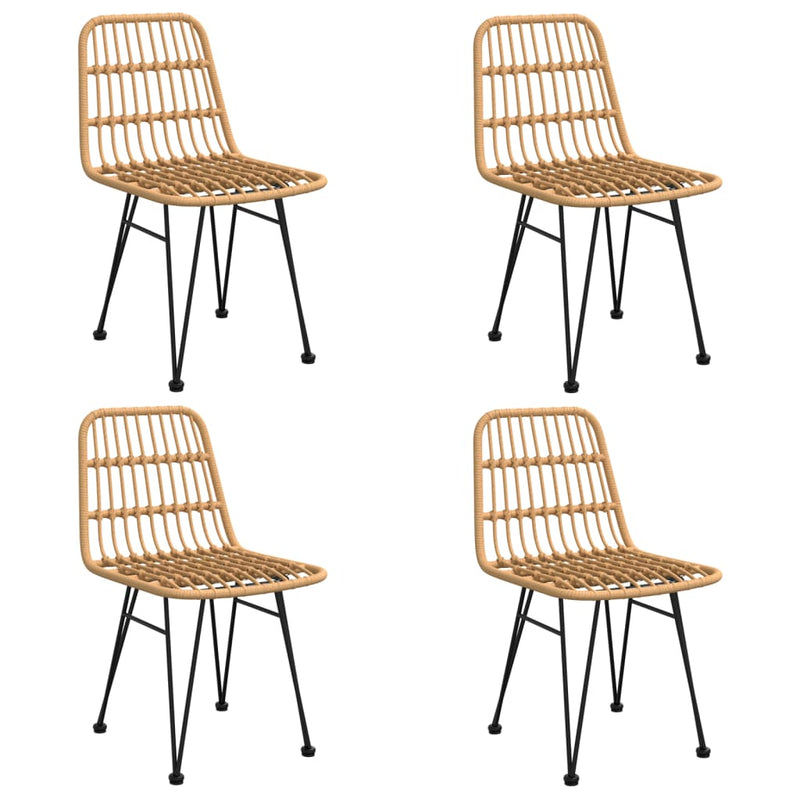 Set mobilier de grădină, 5 piese, poliratan