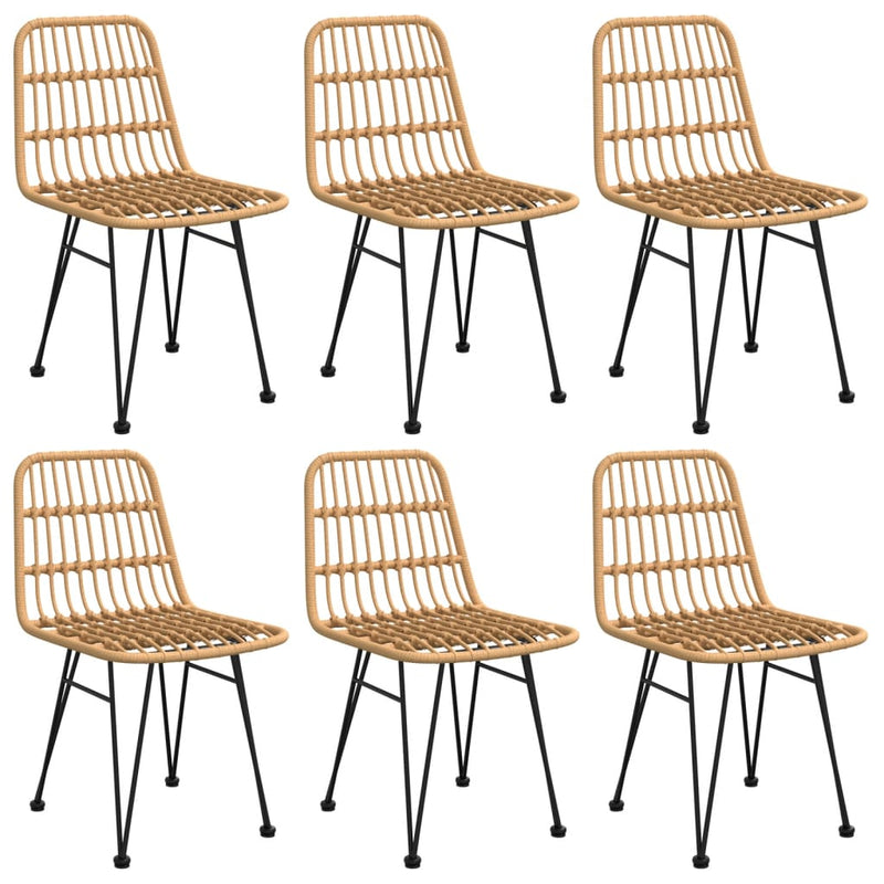 Set mobilier de grădină, 7 piese, poliratan