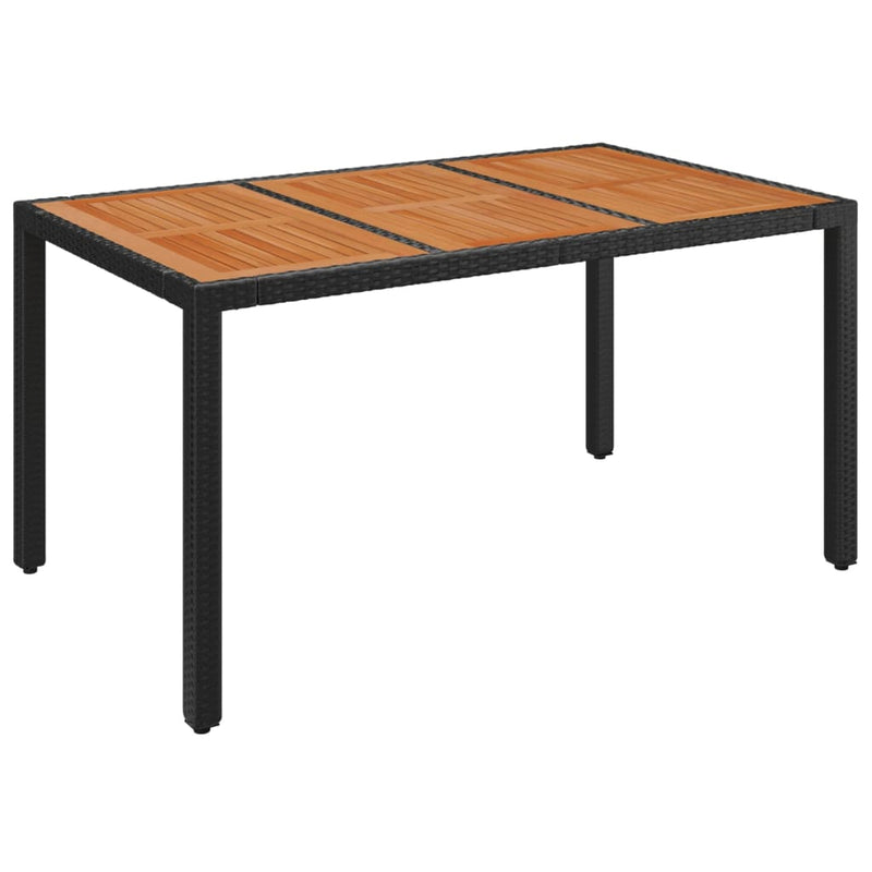 Set mobilier de grădină cu perne, 5 piese, negru, poliratan