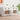 Servante, 2 piese, alb, lemn prelucrat
