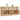 Servante, 2 piese, stejar sonoma, lemn prelucrat