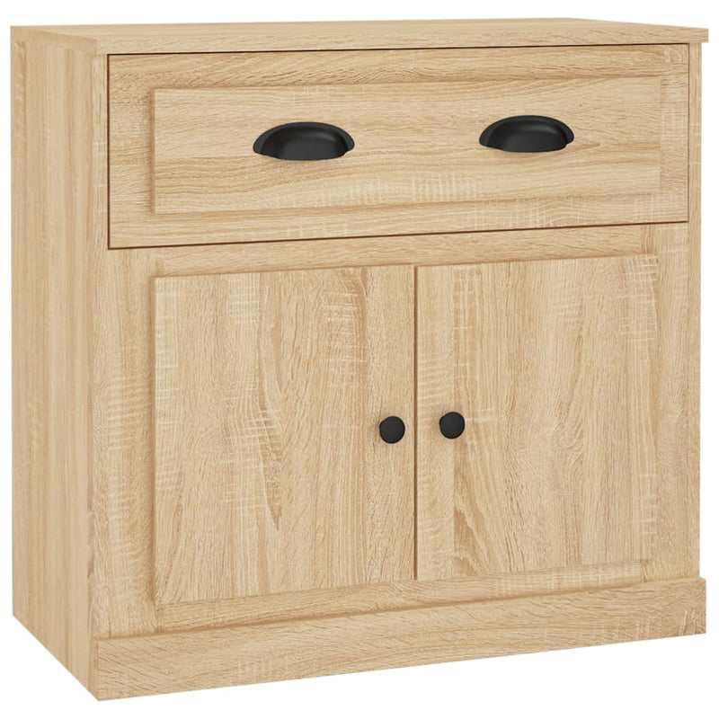 Servante, 2 piese, stejar sonoma, lemn prelucrat