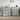 Servante, 2 piese, gri beton, lemn prelucrat