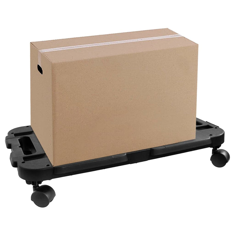 Cărucior de transport, negru, 200 kg, polipropilenă