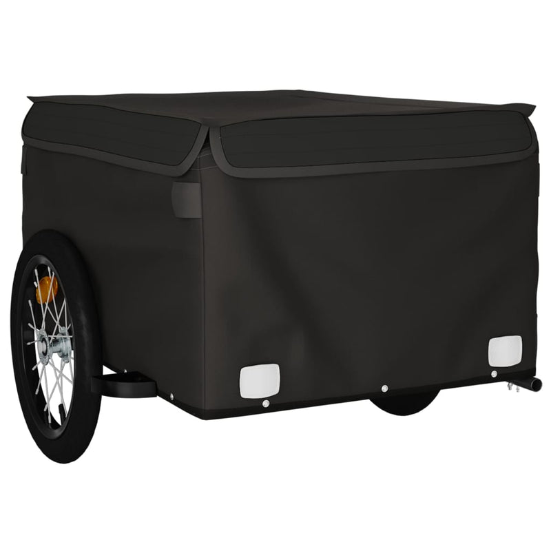 Remorcă pentru biciclete, negru, 45 kg, fier