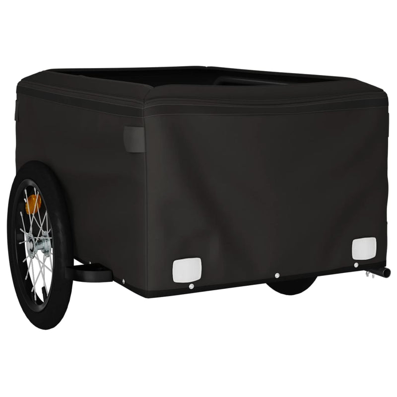 Remorcă pentru biciclete, negru, 45 kg, fier