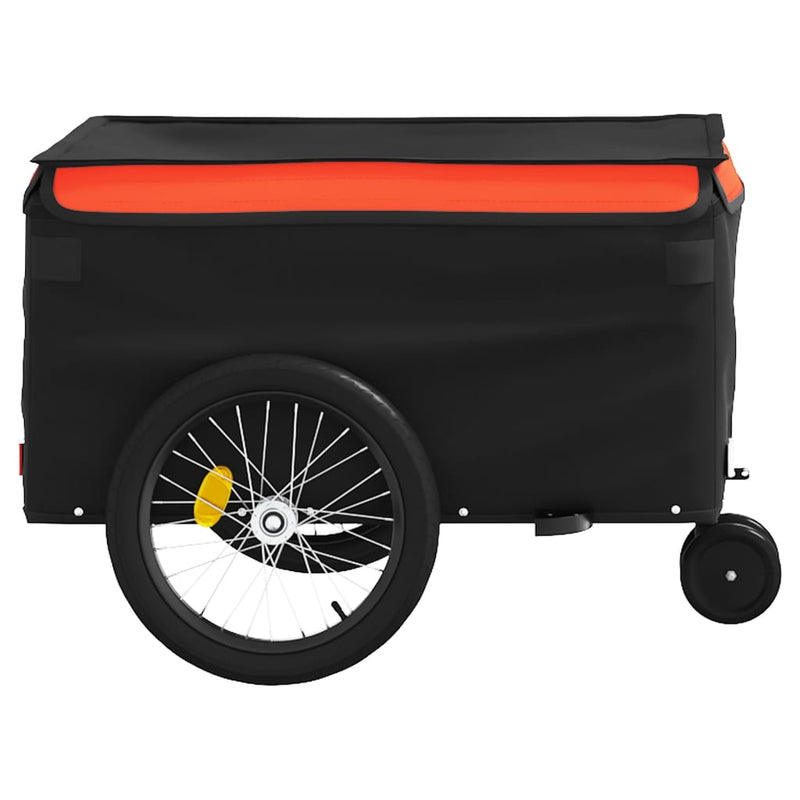 Remorcă pentru biciclete negru/portocaliu, 30 kg, fier