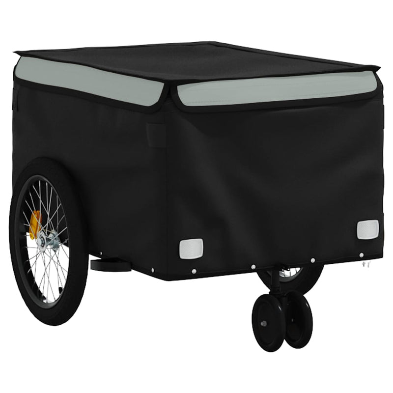 Remorcă pentru biciclete, negru și gri, 30 kg, fier