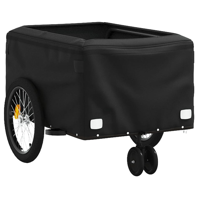 Remorcă pentru biciclete, negru și gri, 30 kg, fier