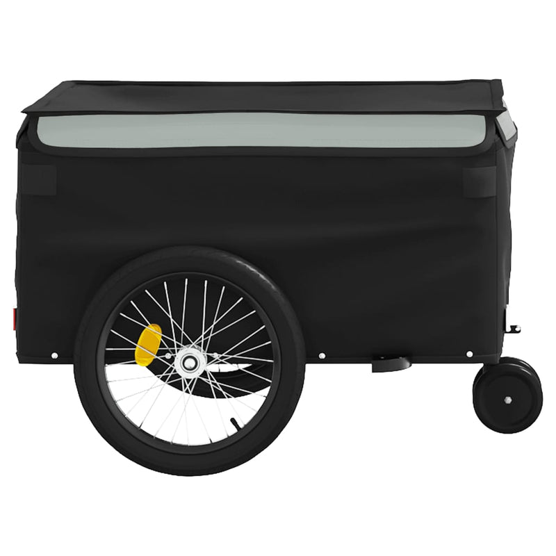 Remorcă pentru biciclete, negru și gri, 30 kg, fier