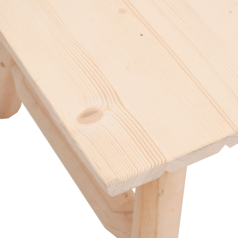 Set mobilier de grădină, 3 piese, lemn masiv de molid