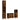 Set dulapuri de baie, 3 piese, stejar afumat, lemn prelucrat