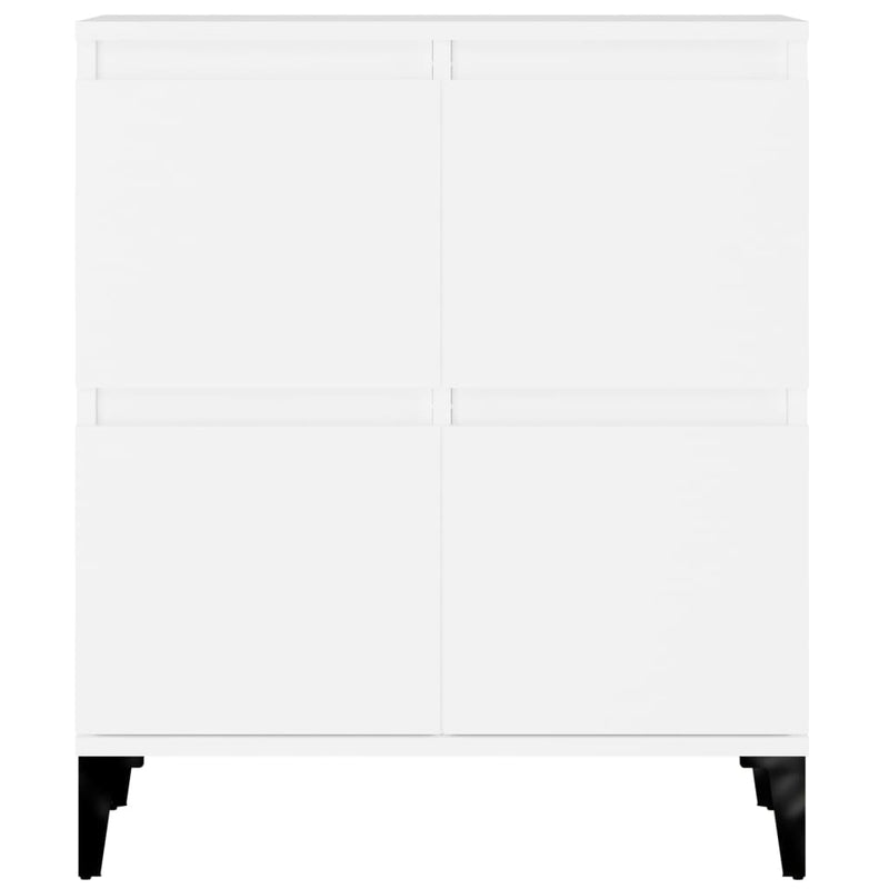 Dulapuri, 2 buc, alb, 60x35x70 cm, lemn prelucrat