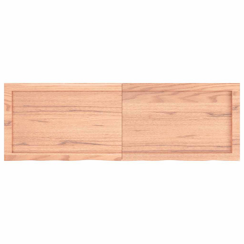 Blat de masă maro 120x40x(2-4) cm, lemn masiv stejar tratat