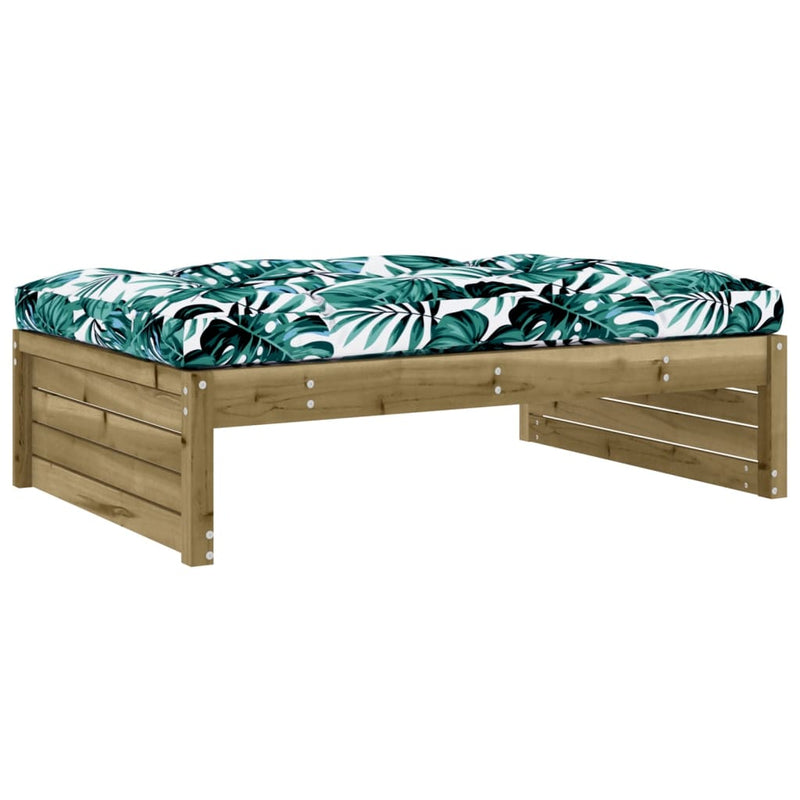 Set mobilier de grădină cu perne, 5 piese, lemn de pin tratat