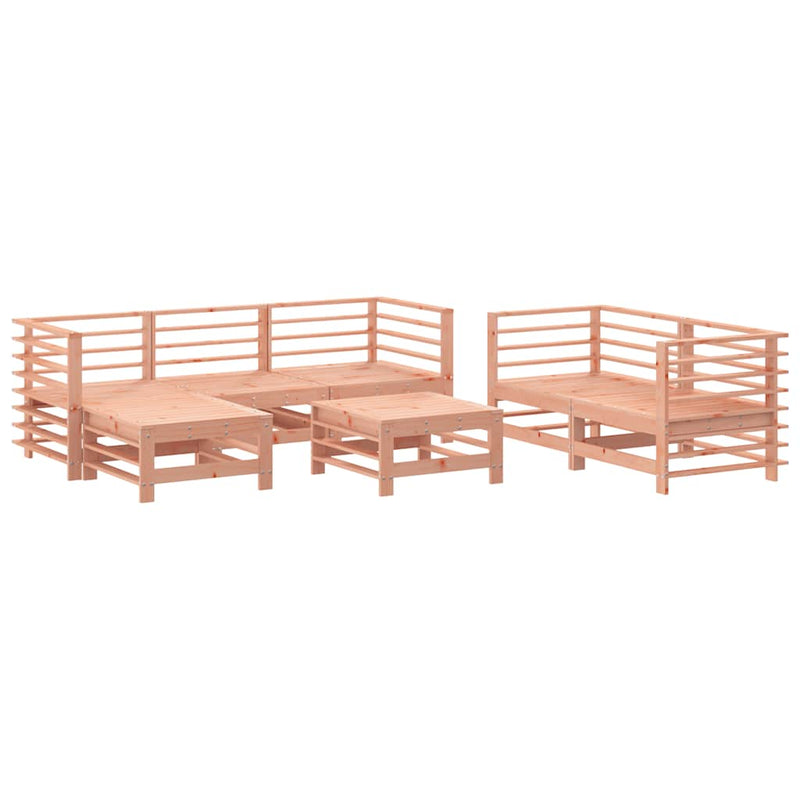 Set mobilier de grădină, 7 piese, lemn masiv douglas