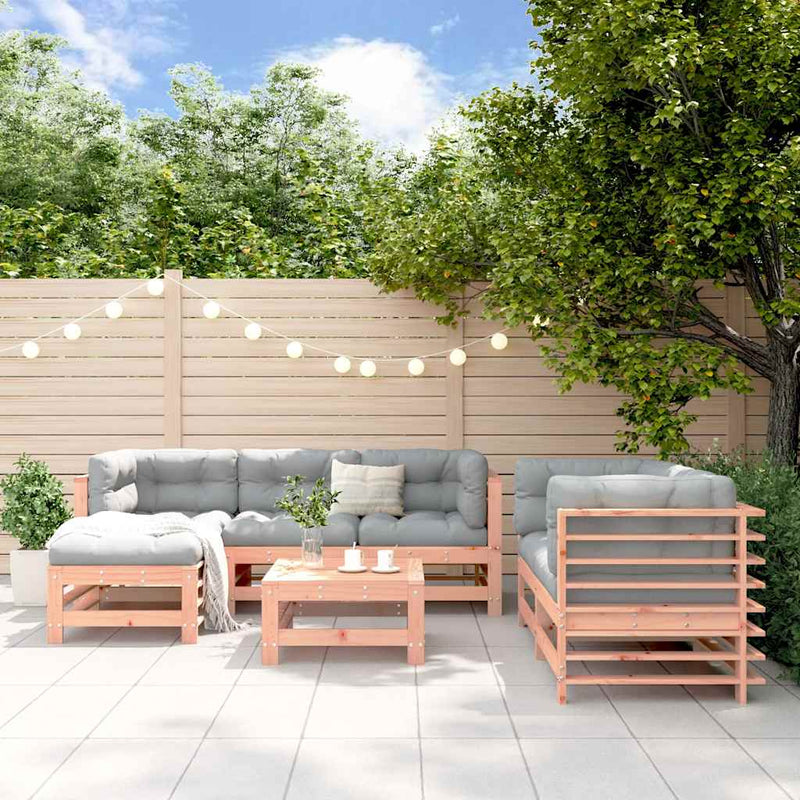 Set mobilier de grădină, 7 piese, lemn masiv douglas